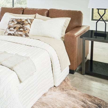 Extended sleeper sofa in living room