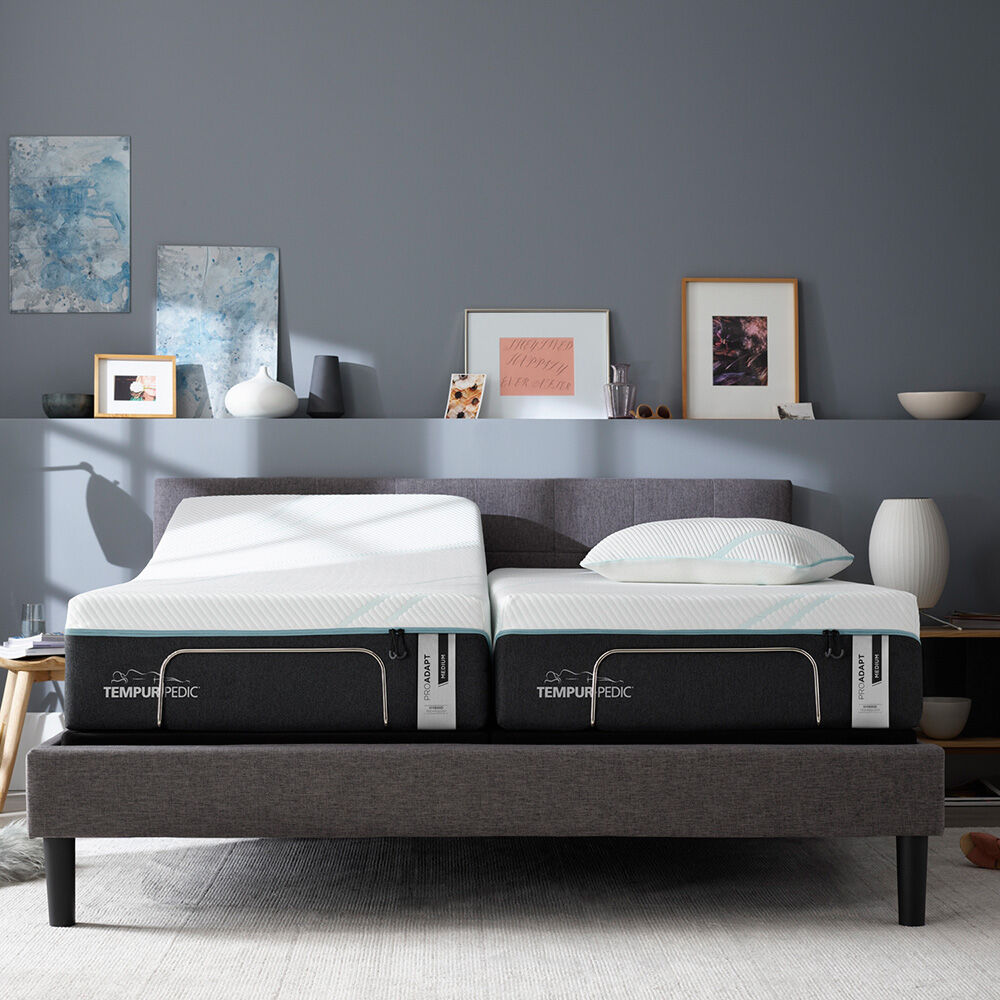 A room setting featuring Tempur-Pedic TEMPUR-ProAdapt Medium Hybrid King Mattress