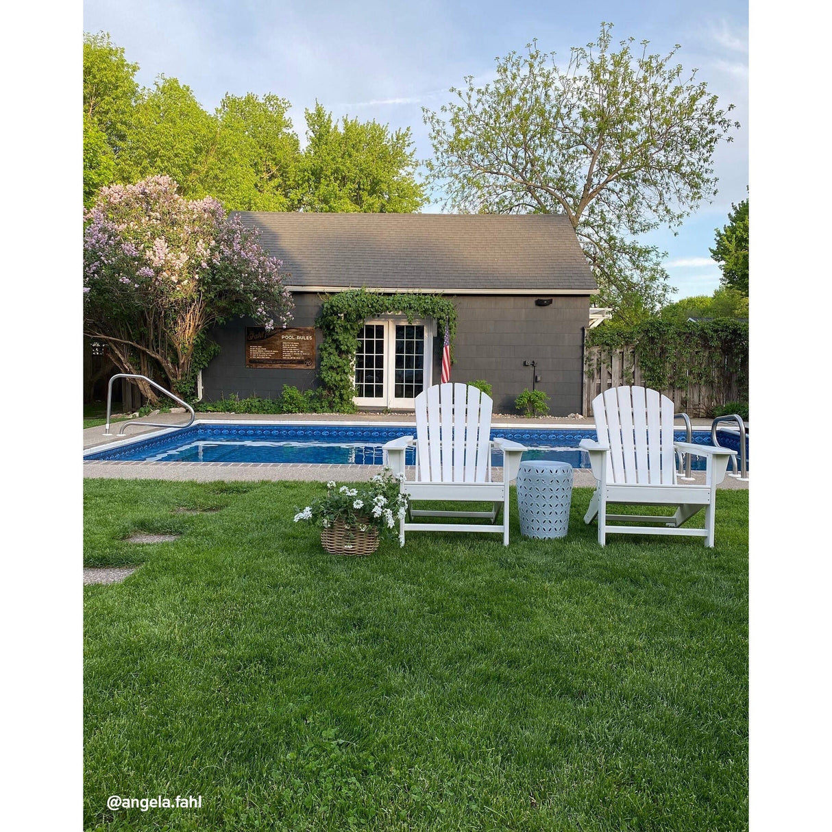 Room setting 3 featuring Sundown White Adirondack Chair