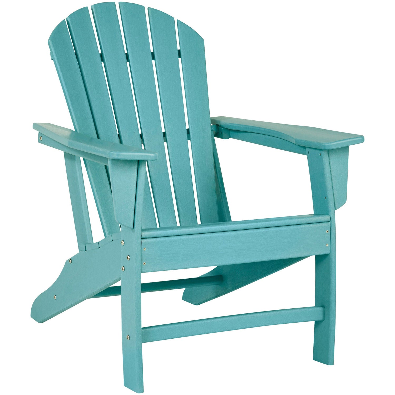 Front left view of Sundown Turquoise Adirondack Chair