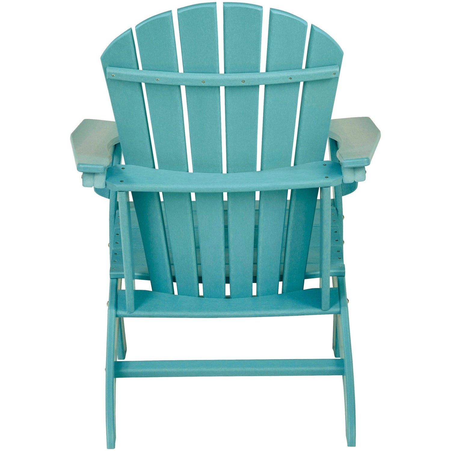 Back view of Sundown Turquoise Adirondack Chair