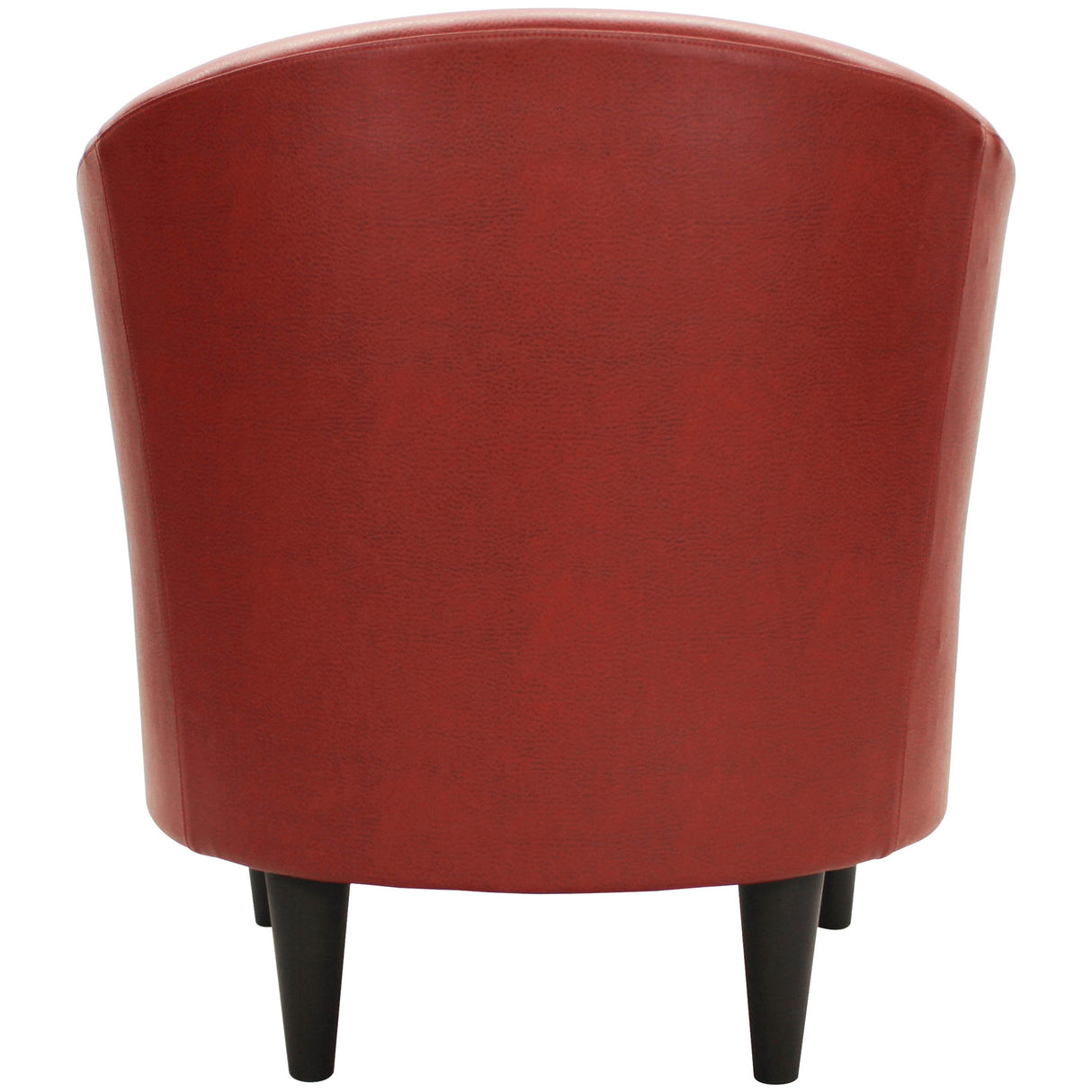 Back view of Windsor Red Accent Chair