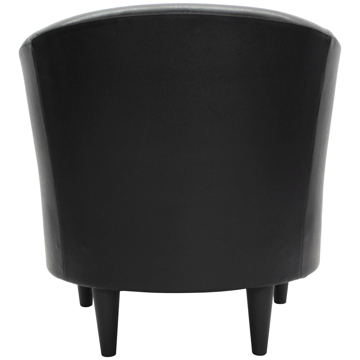 Back view of Windsor Black Accent Chair