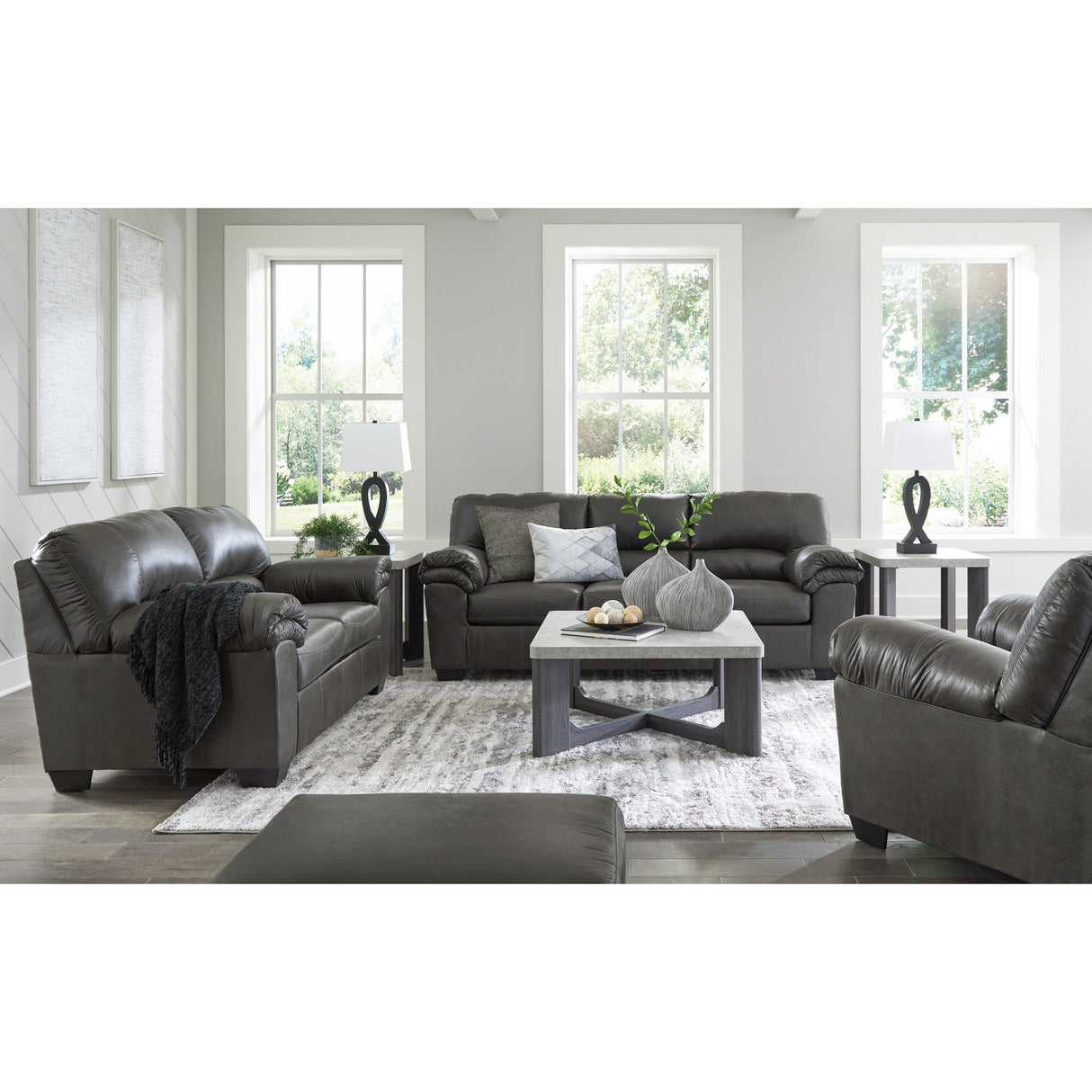 Room setting 2 featuring Redmond Slate Loveseat