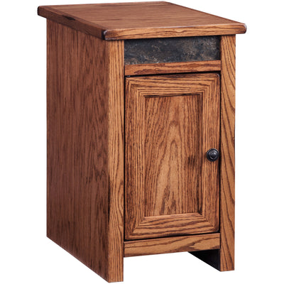 Evanston Rustic Storage Chairside Table