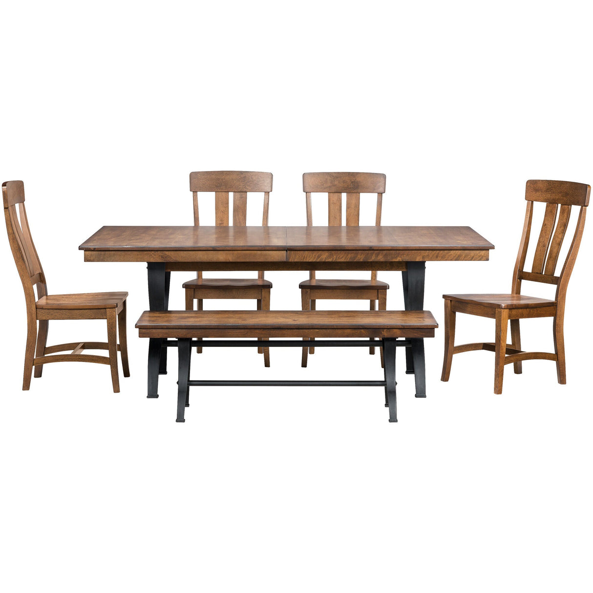 Detail view 3 of District Copper 5 Piece Dining Set