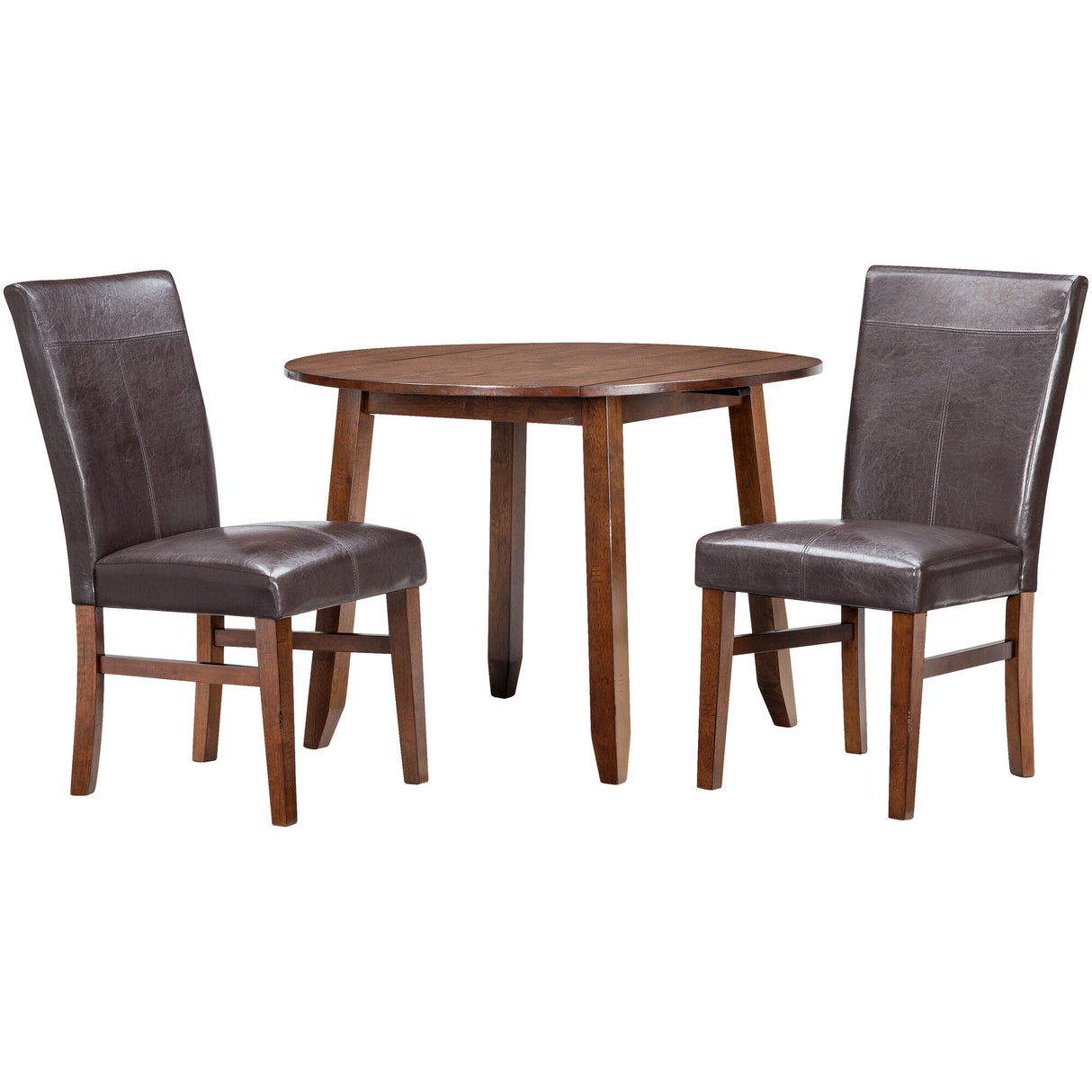 Kona 3 Piece Parson Drop Leaf Dining Set - PINT249_INTC_AFR_OL