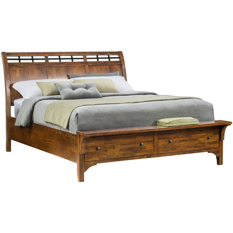 Whistler Retreat Dark Walnut California King Storage Bed QK1014261