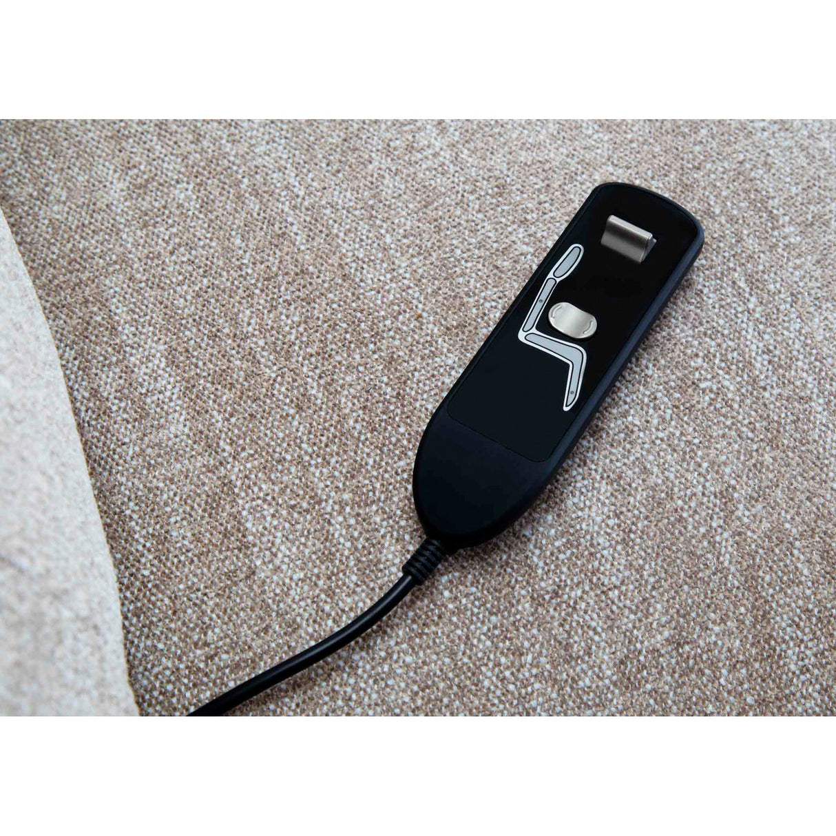 Detail view of Emerald Linen Lift Chair Recliner