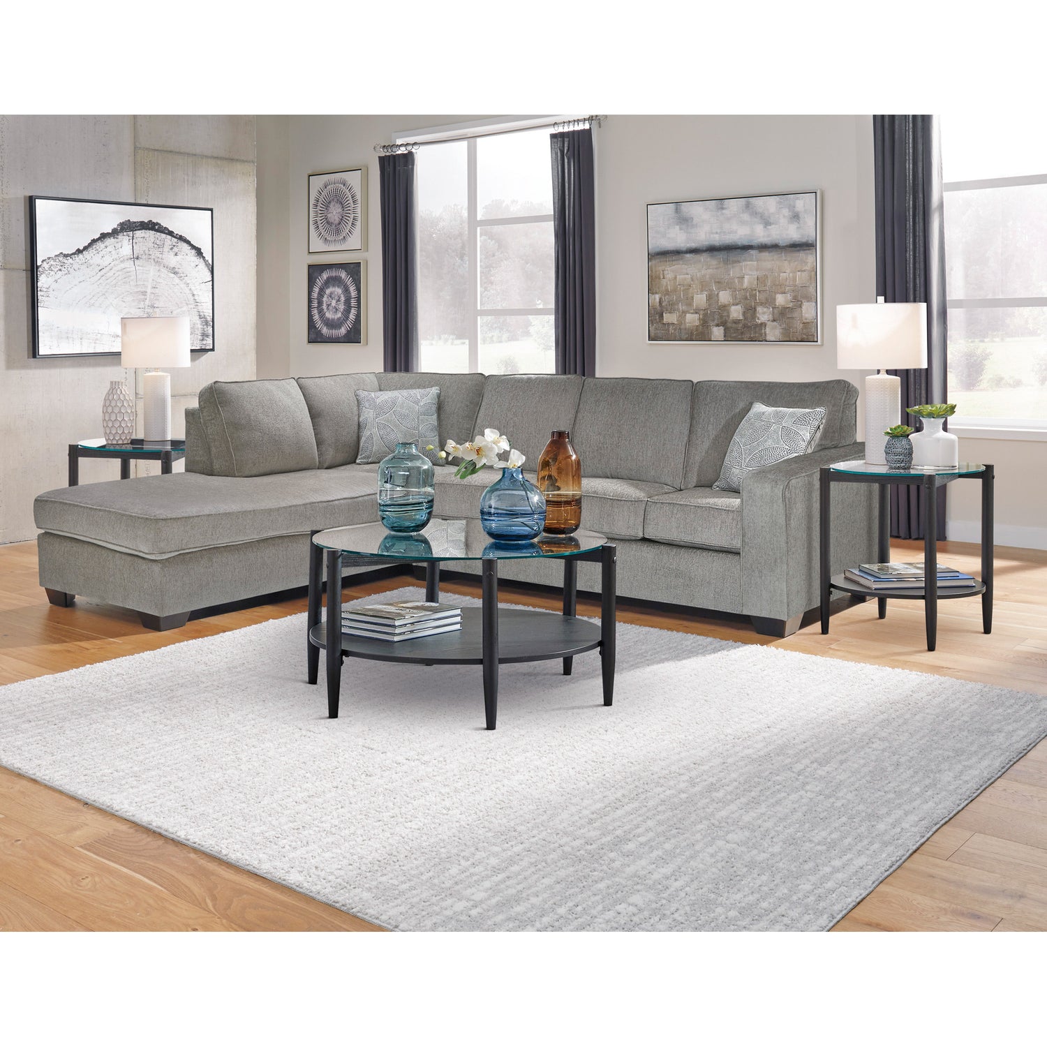Riles Left Chaise Sectional - QK1016464_ASHL_LF3_RM