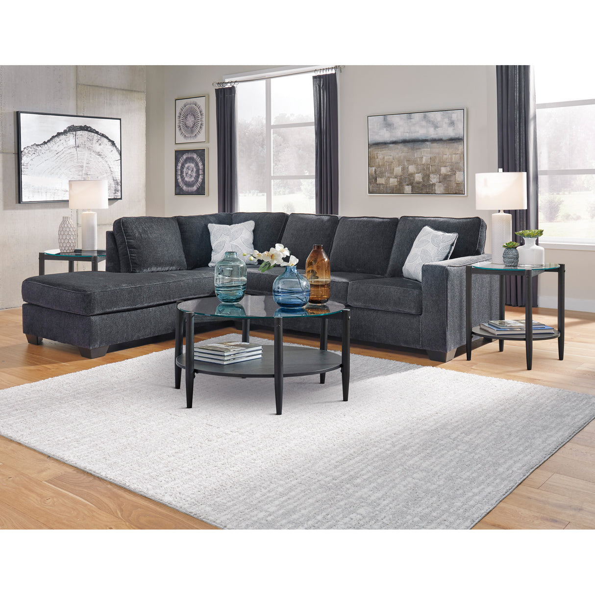 Riles Left Chaise Sectional - QK1016468_ASHL_LF5_RM