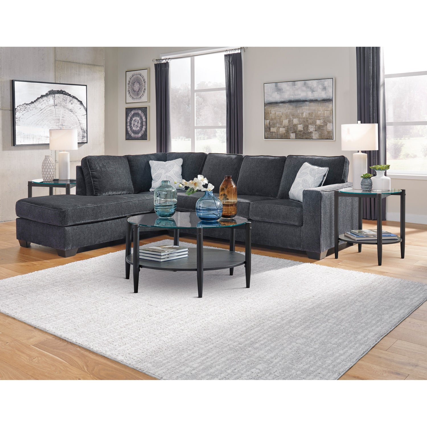 Riles Left Chaise Sectional - QK1016468_ASHL_LF5_RM
