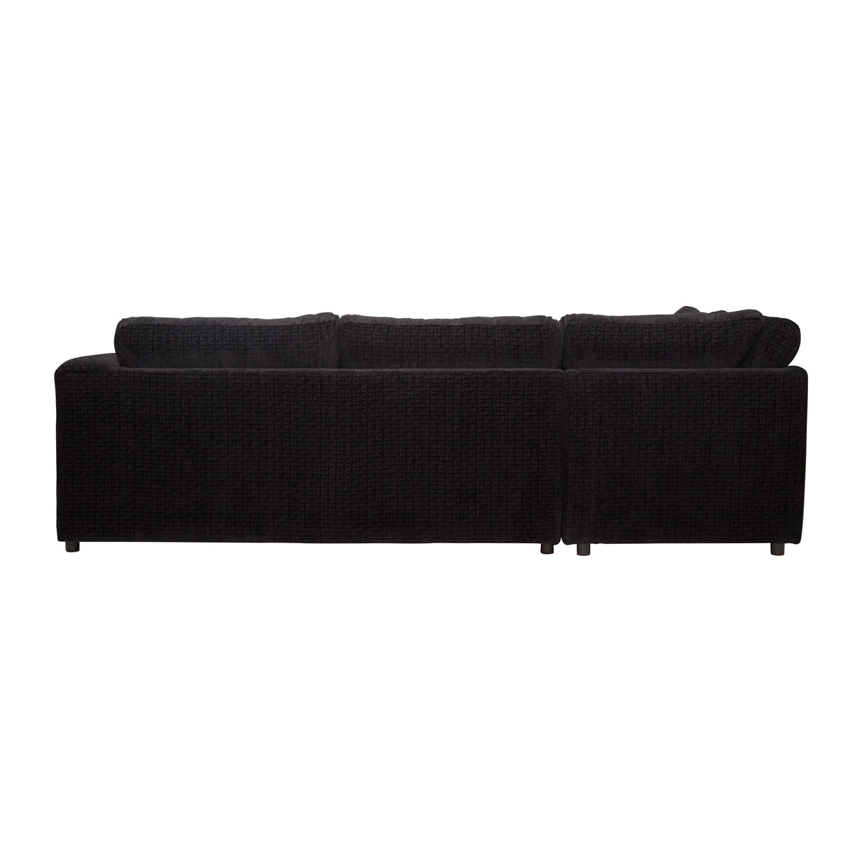 Back view of Myrtales Ebony Chaise Sectional