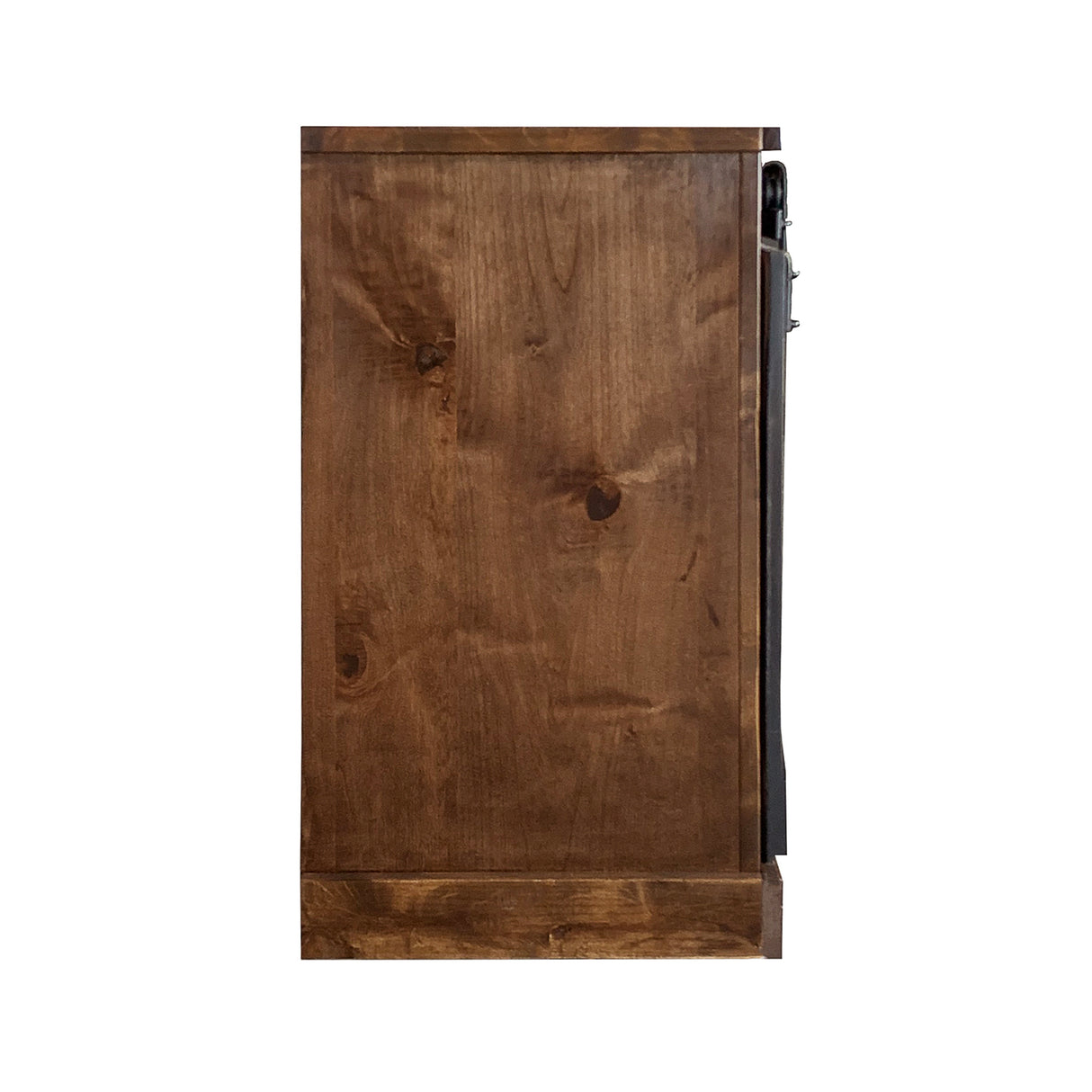 Side view of Farmhouse Aged Whiskey 66 Inch Console