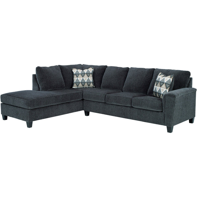 Abinger Smoke Left Chaise Sleeper Sectional QK1025547