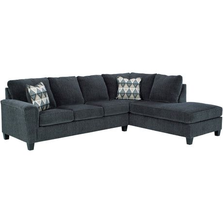 Abinger Smoke Right Chaise Sleeper Sectional QK1025549