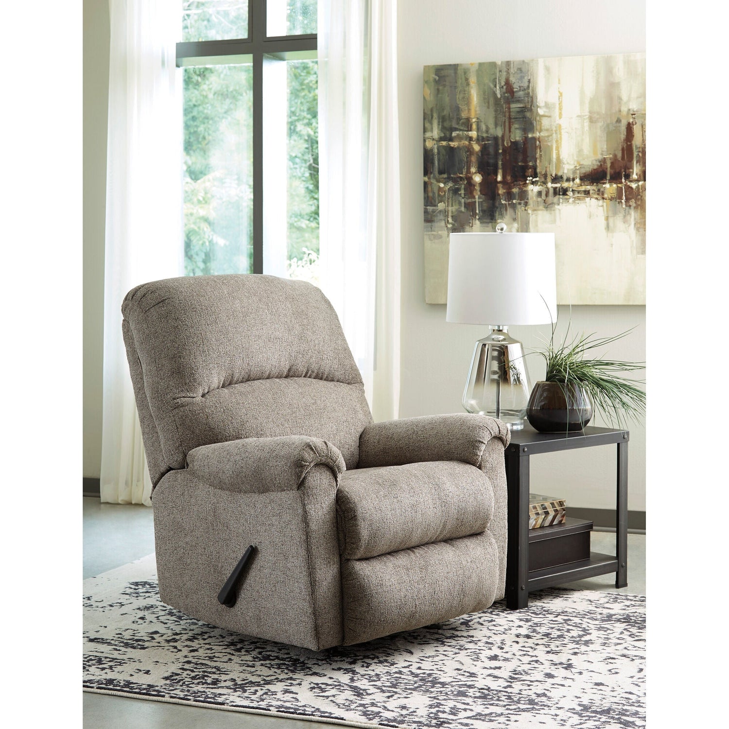 A room setting featuring Ballinasloe Platinum Rocker Recliner