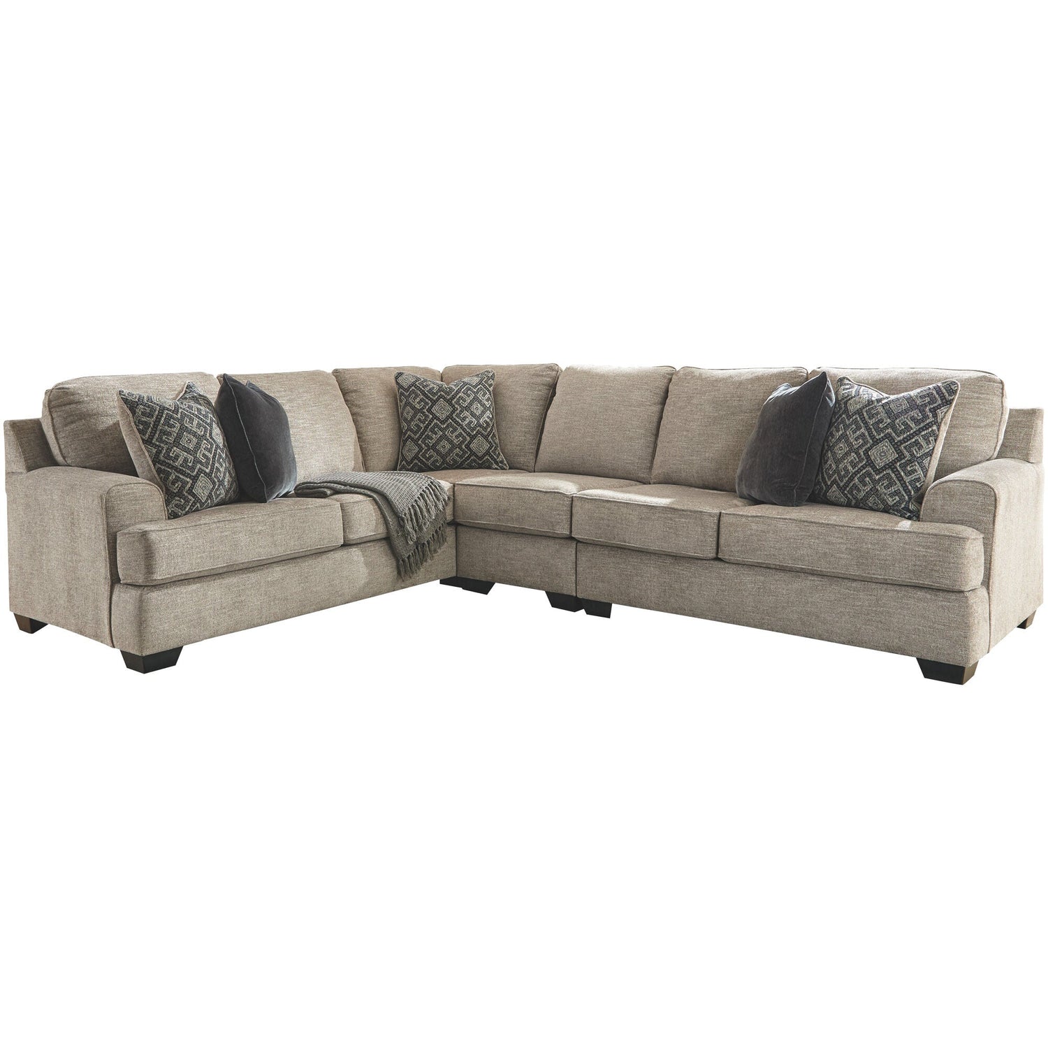 Bovarian Stone 3 Piece Right Sectional QK1027920