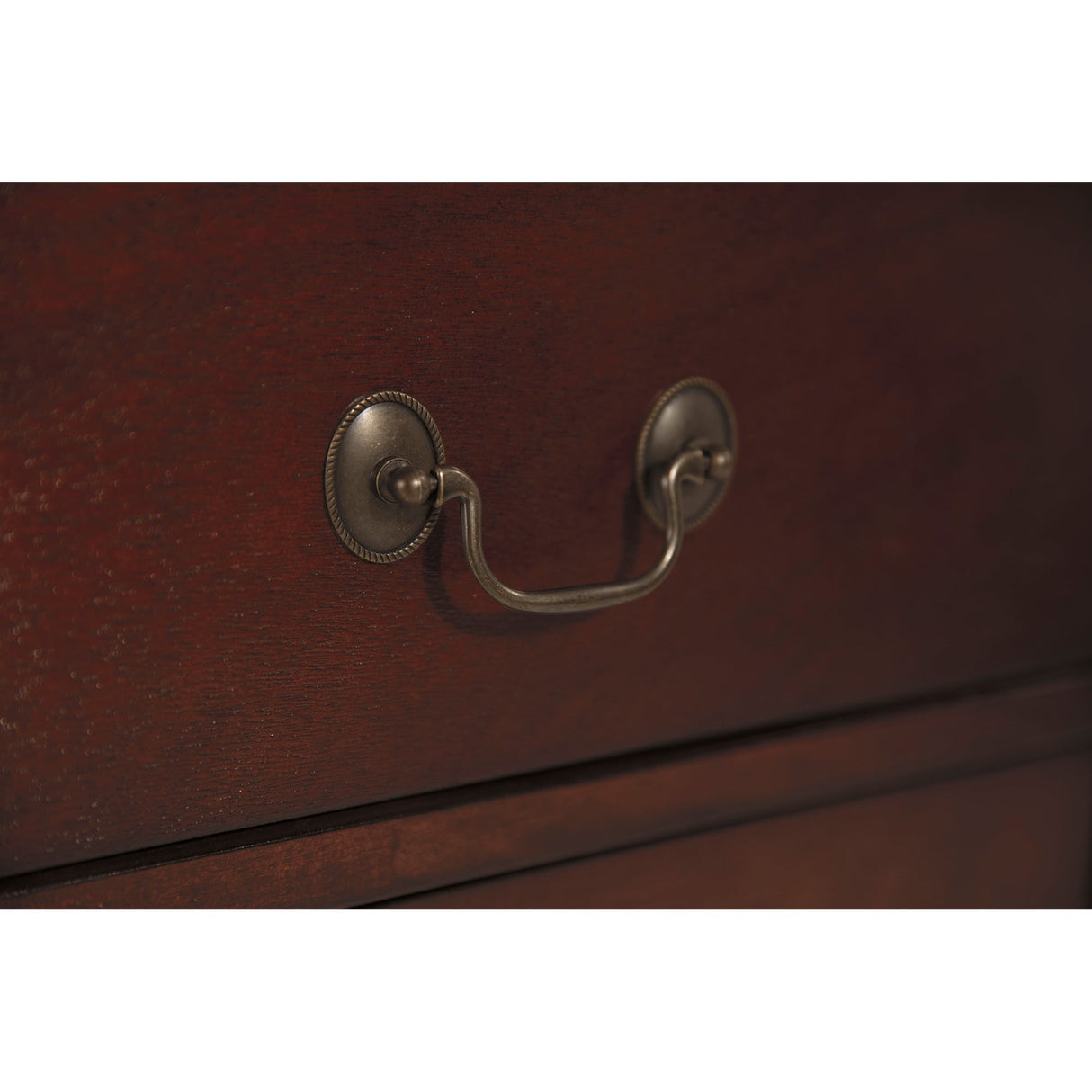 Detail view of Alisdair Dark Brown Dresser