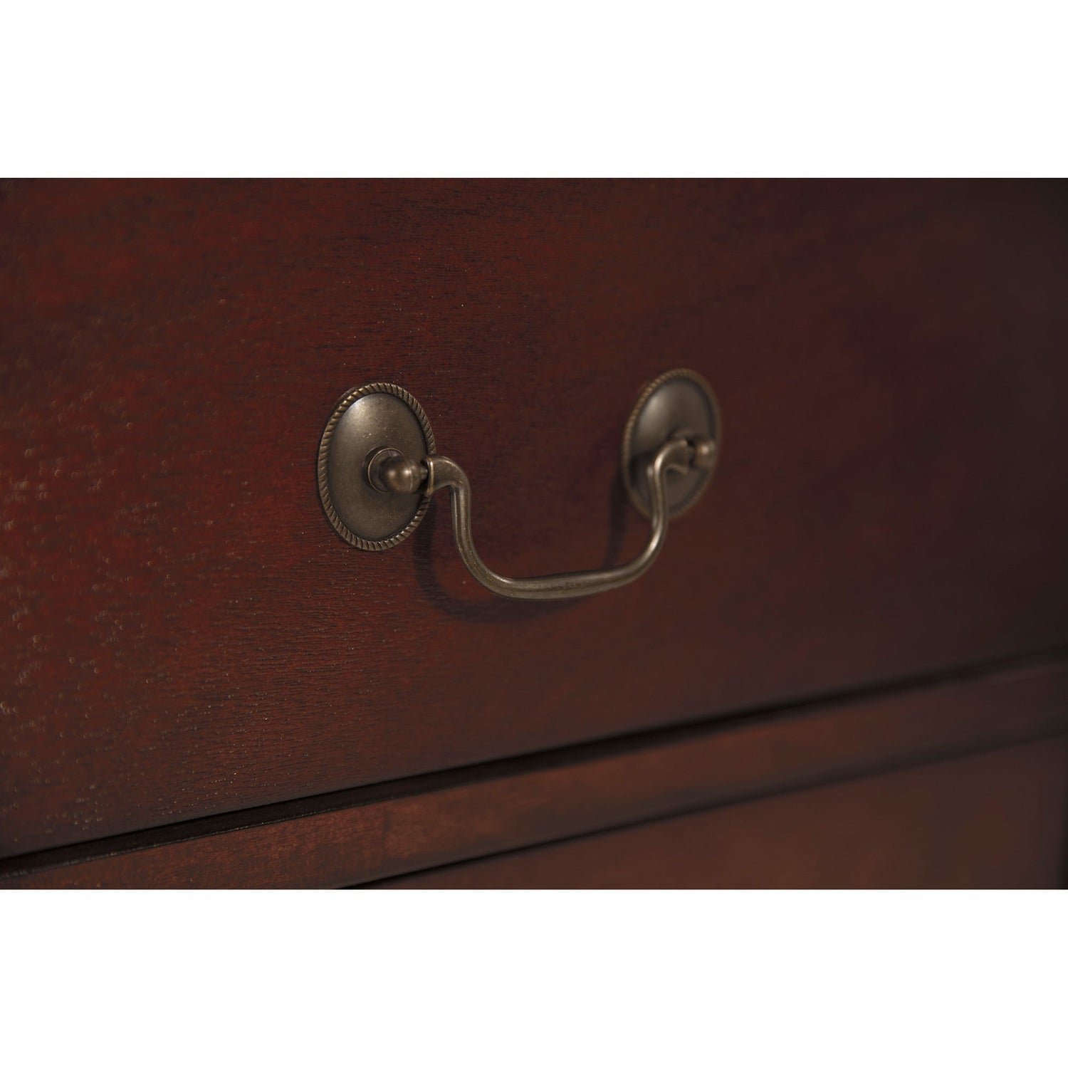 Detail view of Alisdair Dark Brown Dresser