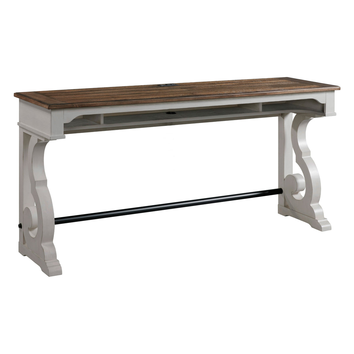 Drake Rustic White Bar Table with 3 Stools QK1031093