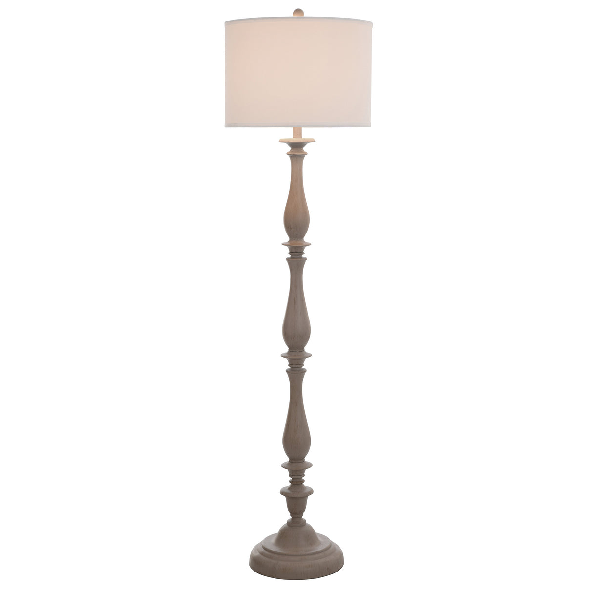 Front left view of Charlton Gray Floor Lamp