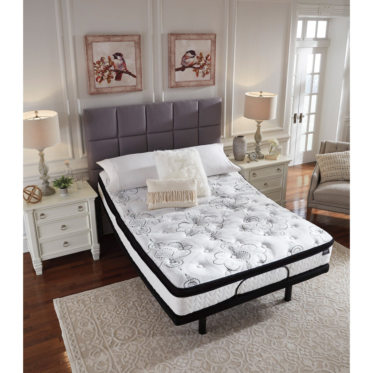 Room setting 2 featuring Ashley Chime 12 Inch Hybrid Twin Mattress