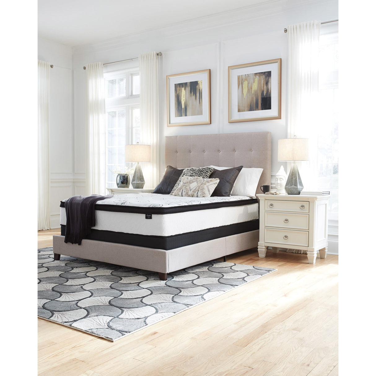 Room setting 3 featuring Ashley Chime 12 Inch Hybrid Twin Mattress