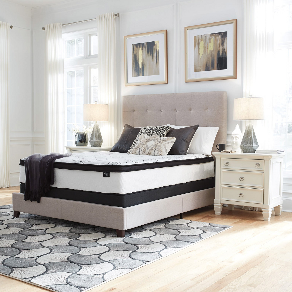 Room setting 3 featuring Ashley Chime 12 Inch Hybrid Twin Mattress