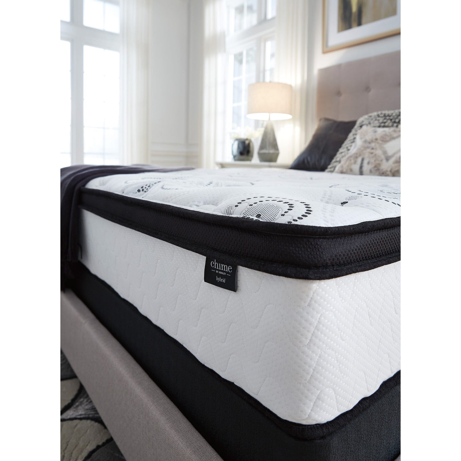 Room setting 4 featuring Ashley Chime 12 Inch Hybrid Full Mattress