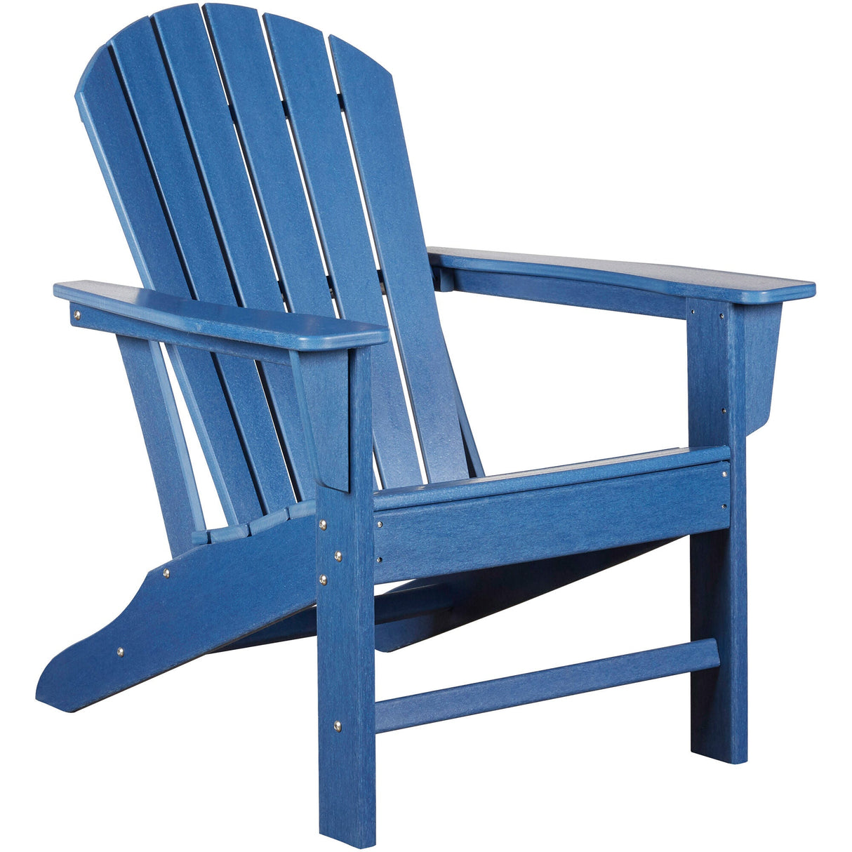 Front left view of Sundown Blue Adirondack Chair