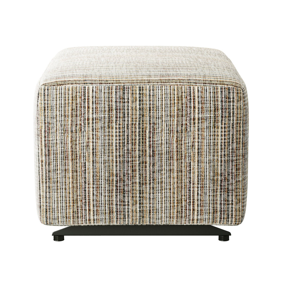 Side view of Gemily Brown Ottoman