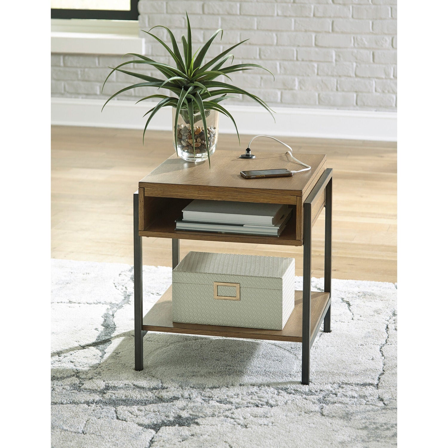 Fridley Shelf End Table