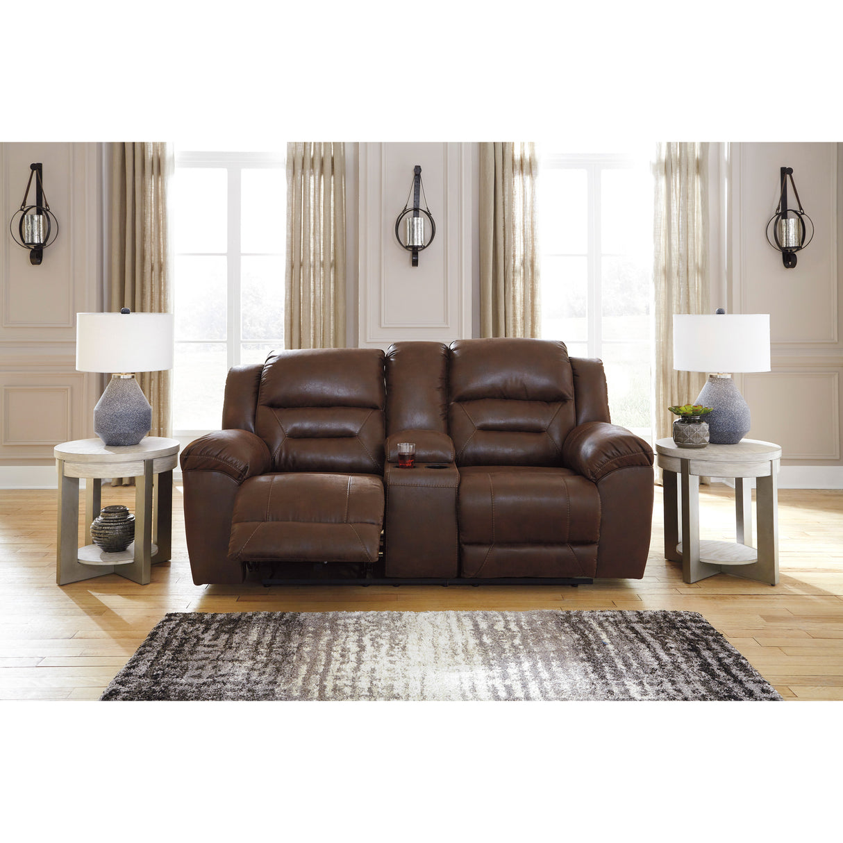 Stoneland Power Reclining Console Loveseat