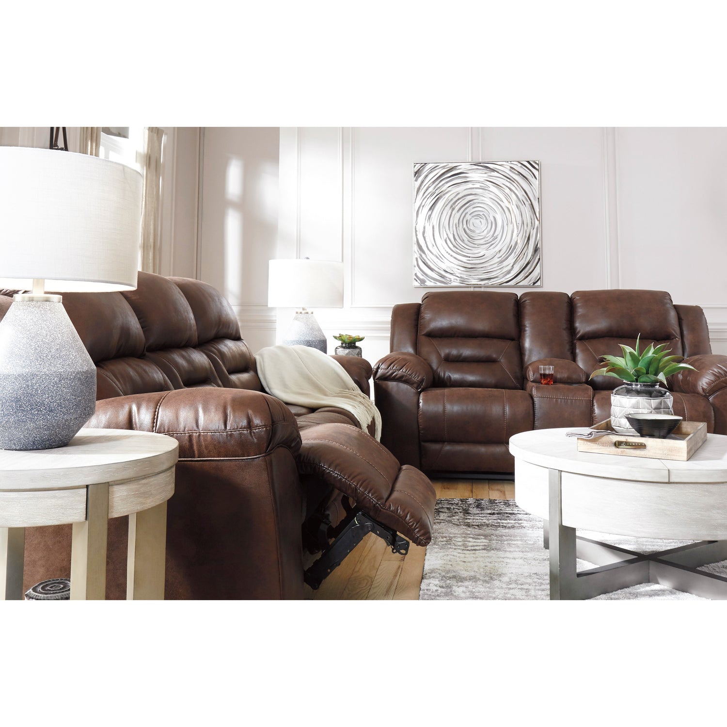 Stoneland Power Reclining Console Loveseat