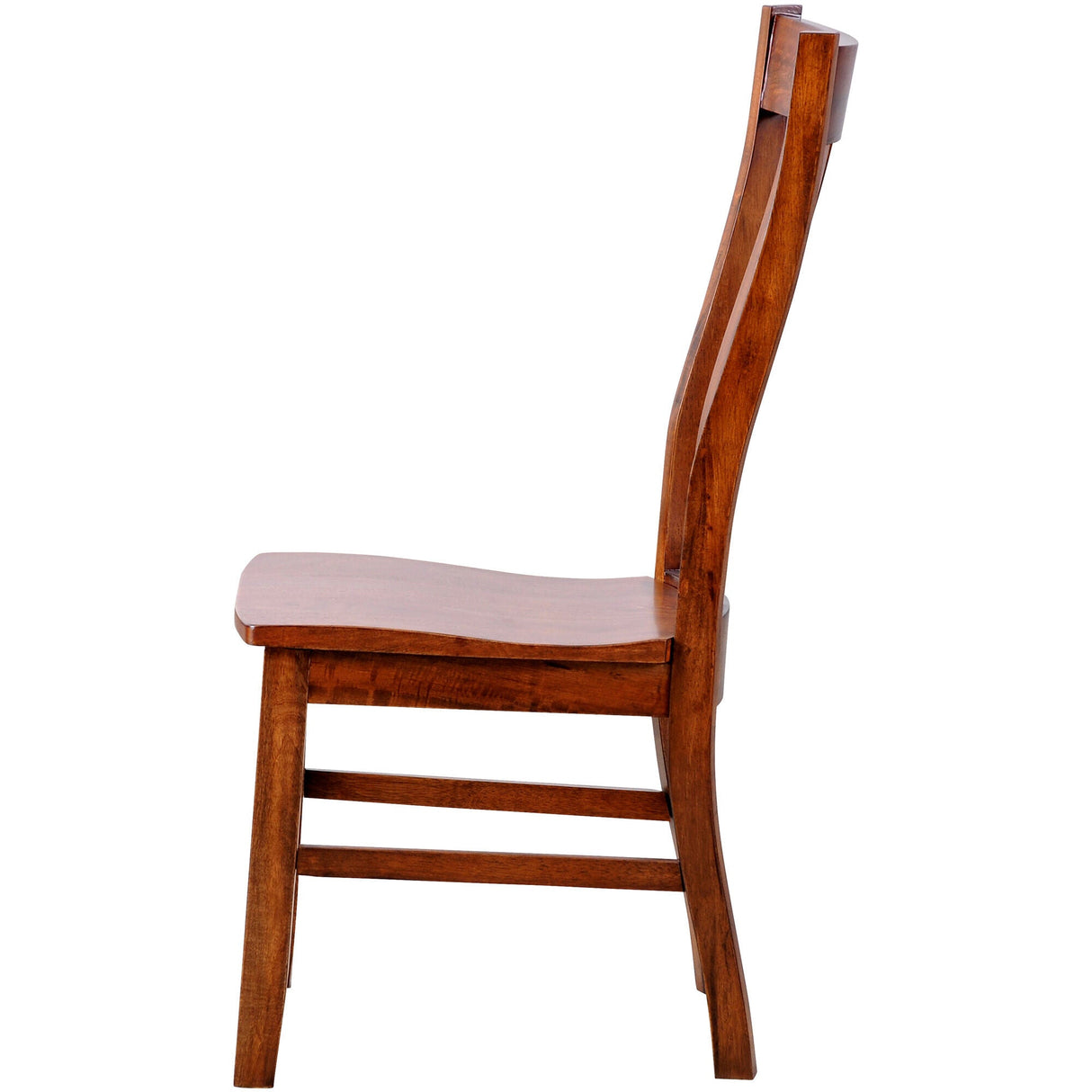 Side view of Whistler Retreat Dark Walnut Side Chair