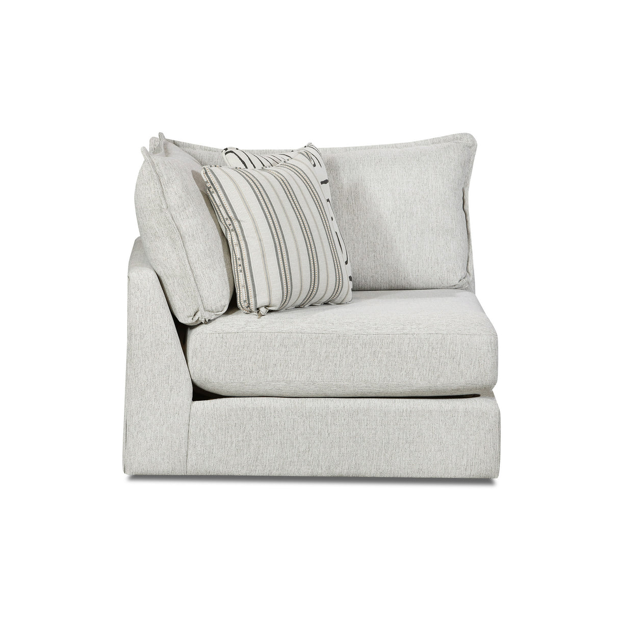 Floza Pewter Corner Chair QK1052573