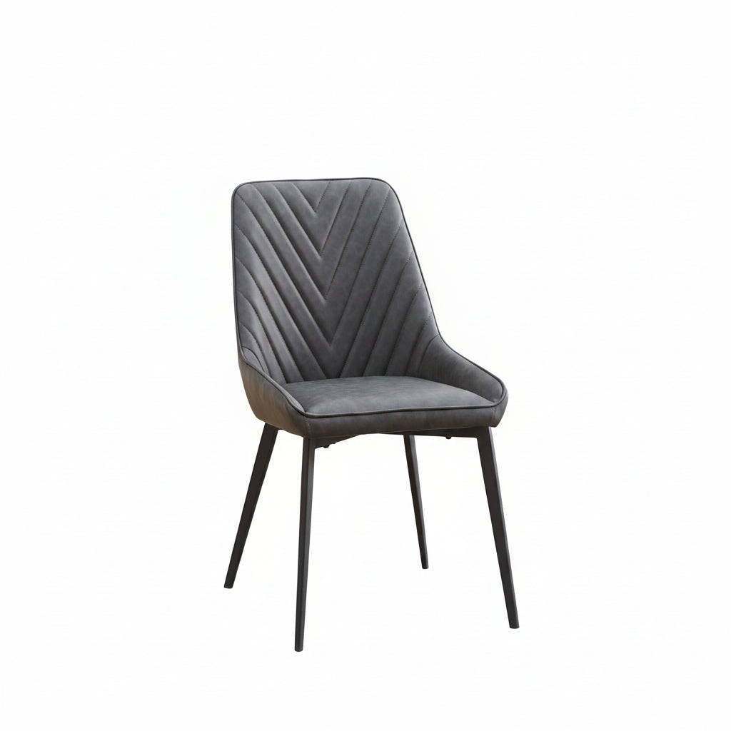 Lucia Charcoal Upholstered Side Chair QK1053073