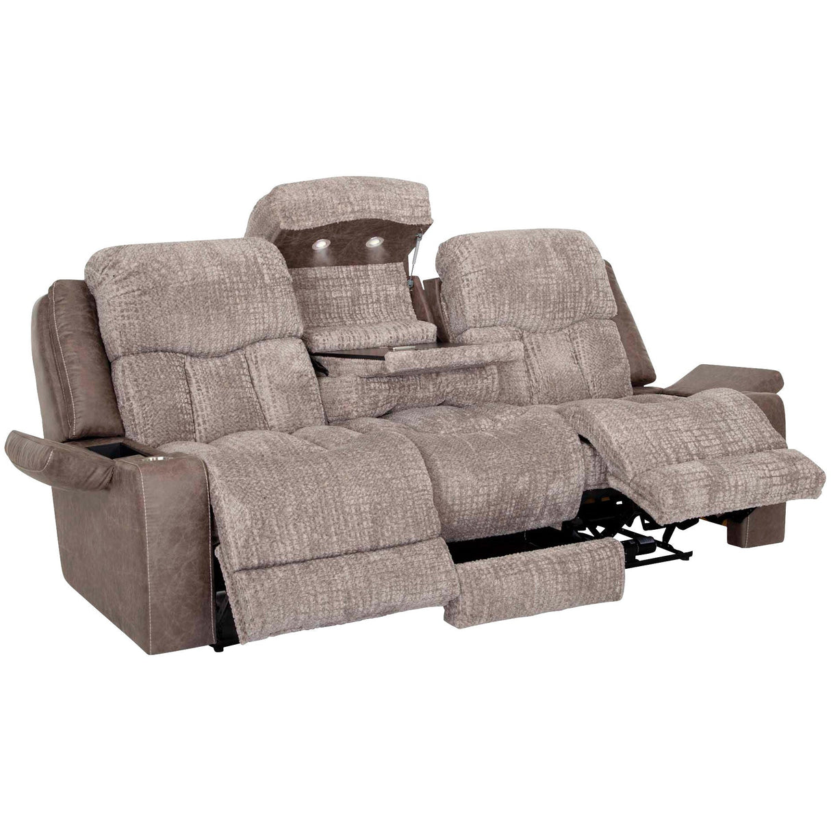 Extended view of Aire Dove Power+ Reclining Sofa