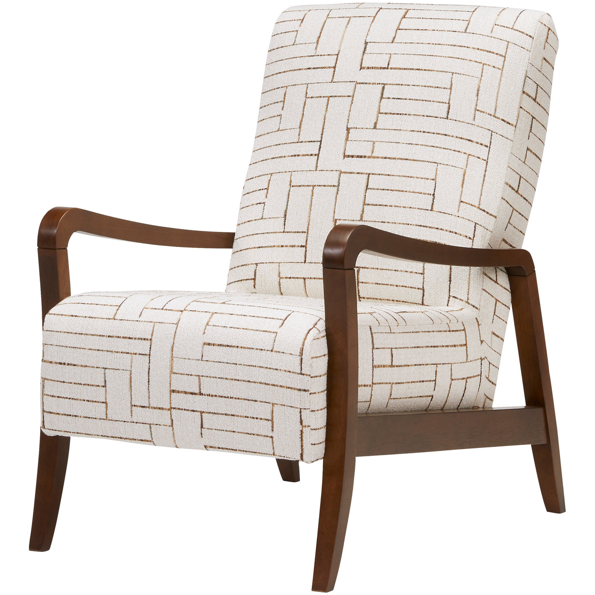 Front left view of Arrick Cream Accent Chair