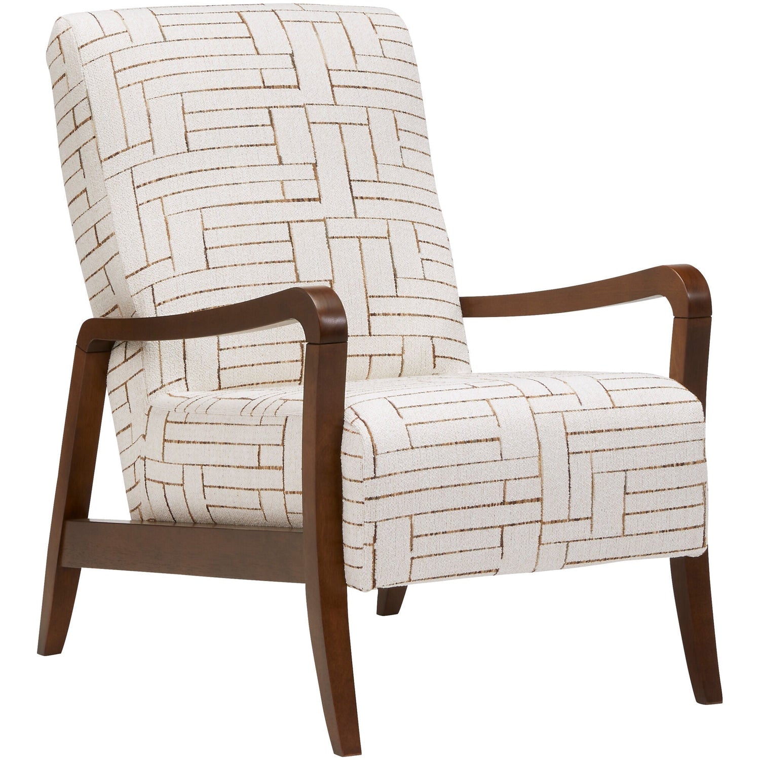 Front right view of Arrick Cream Accent Chair