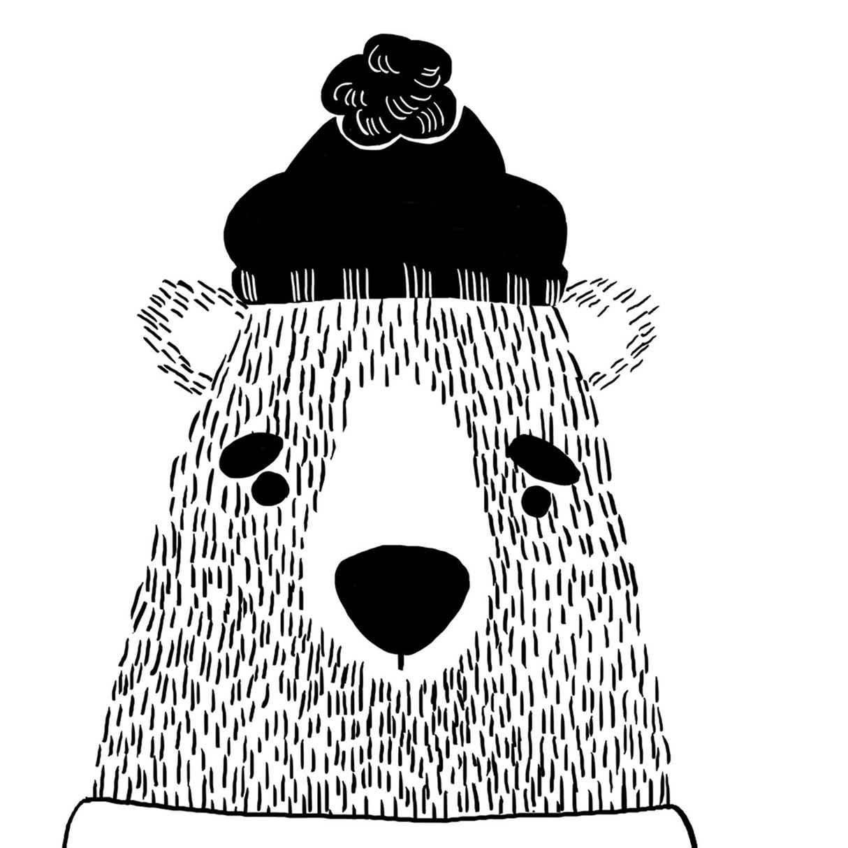 Swatch of the Kids White Bear Wall Art