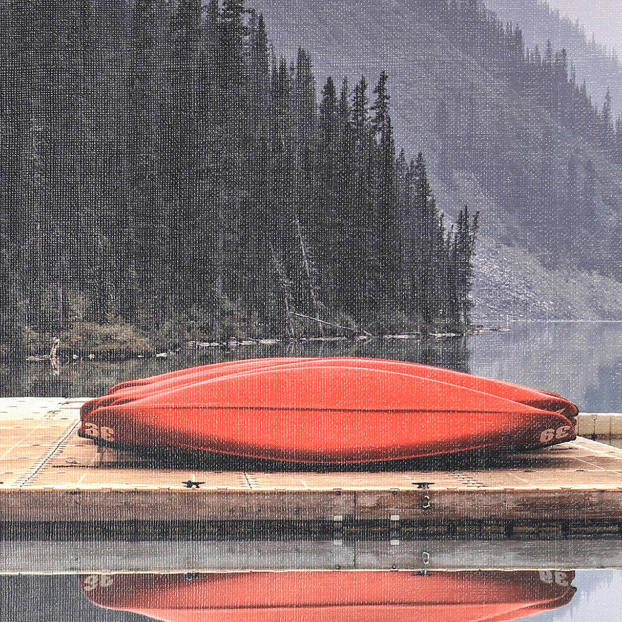 Swatch of the Heartland Home Red Boat Wall Art