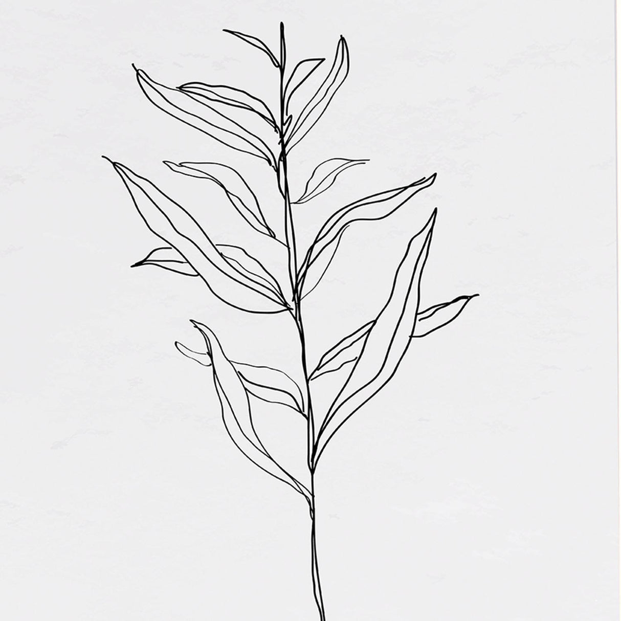 Swatch of the Ink Leaf V Wall Art