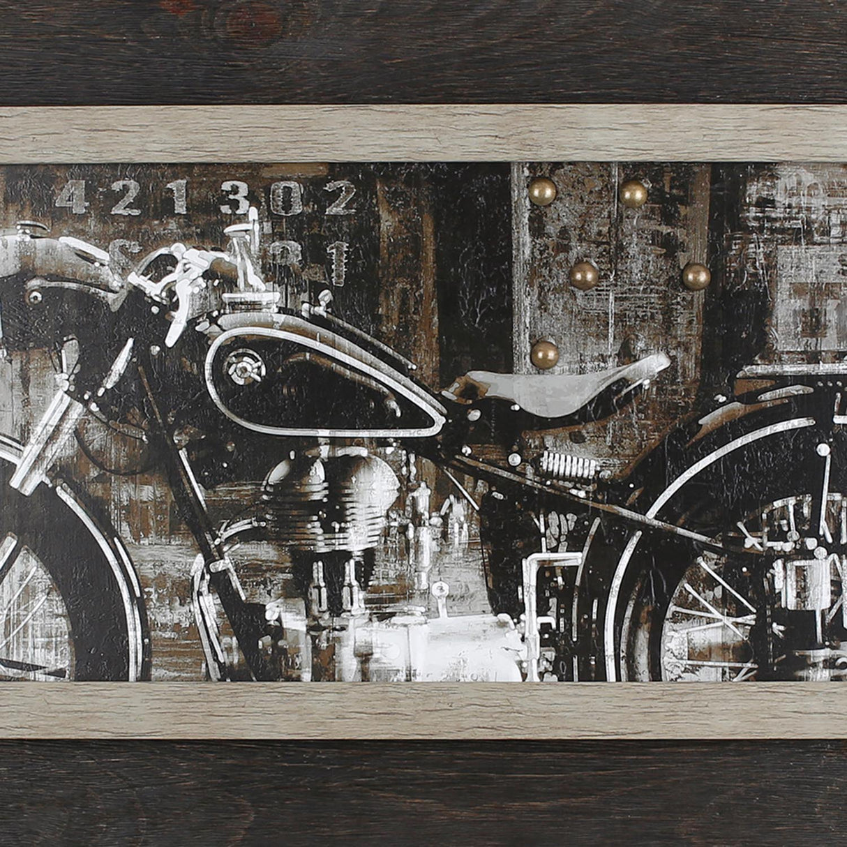 Swatch of the Vintage Motorcycle Wall Art