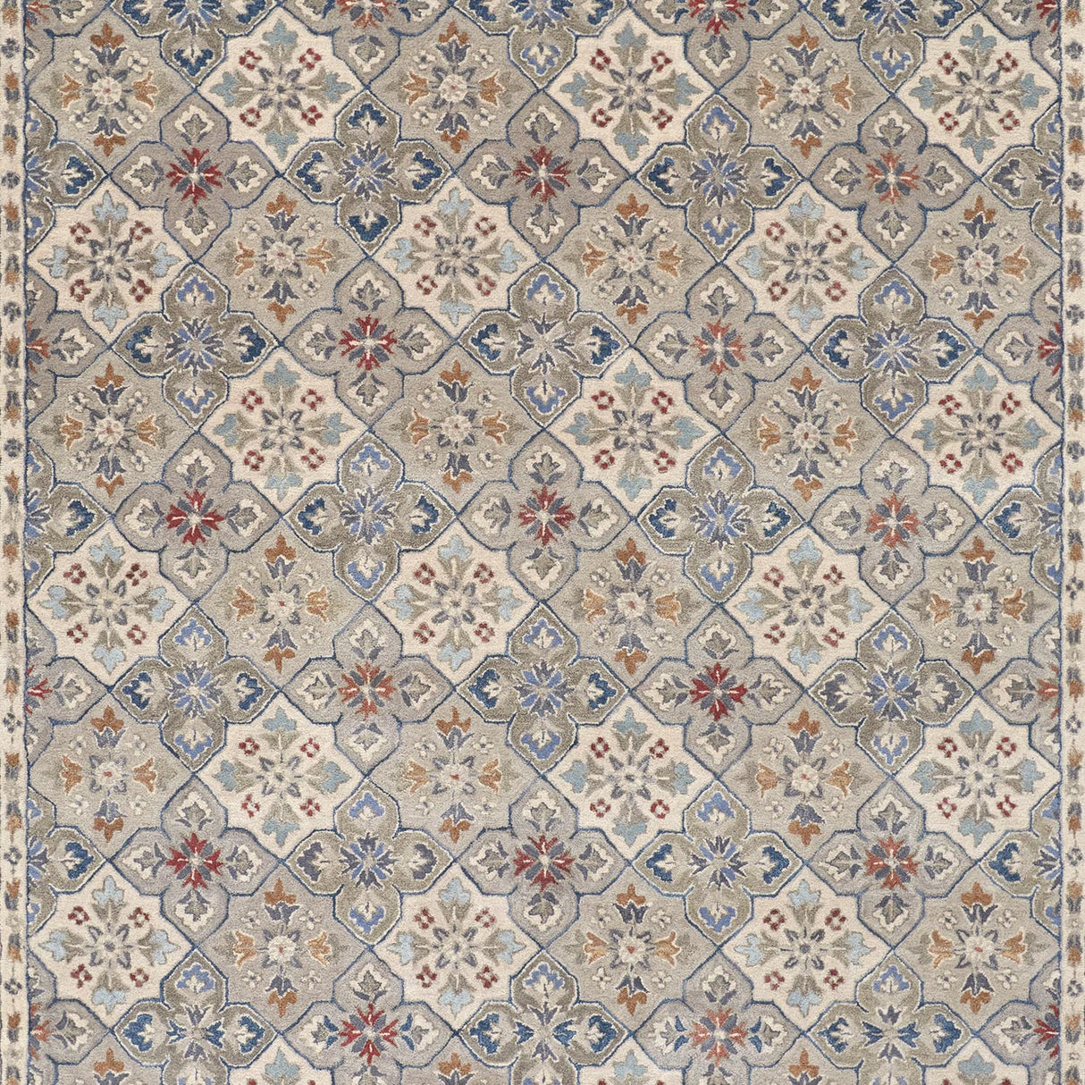 Swatch of the Rylan Gray 5x8 Rug
