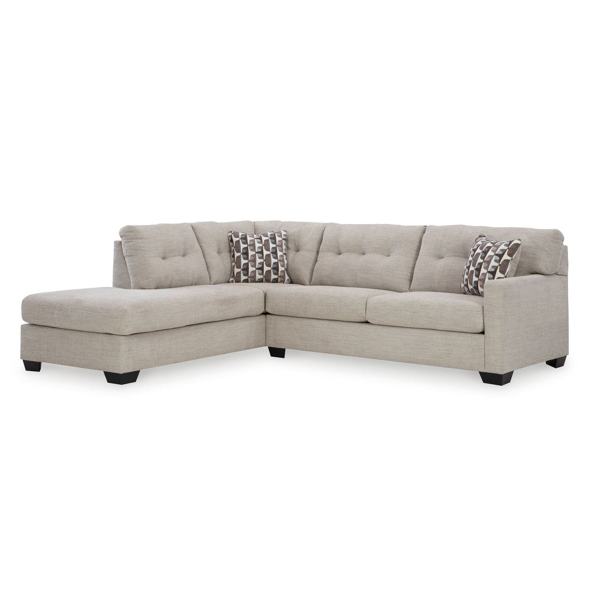 Mahoney Pebble Left Chaise Full Sleeper Sectional QK1066114