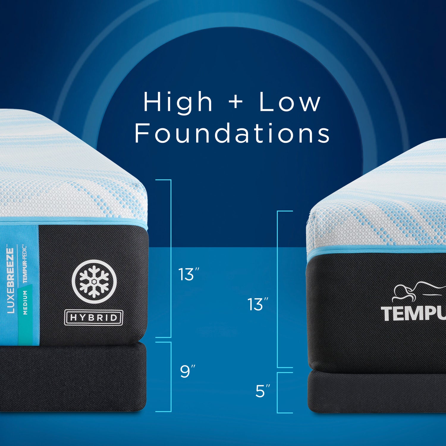 Tempur-Pedic TEMPUR-Luxe Breeze 2 Medium Hybrid Mattress - QK1066590_TEMU_IS4_OL