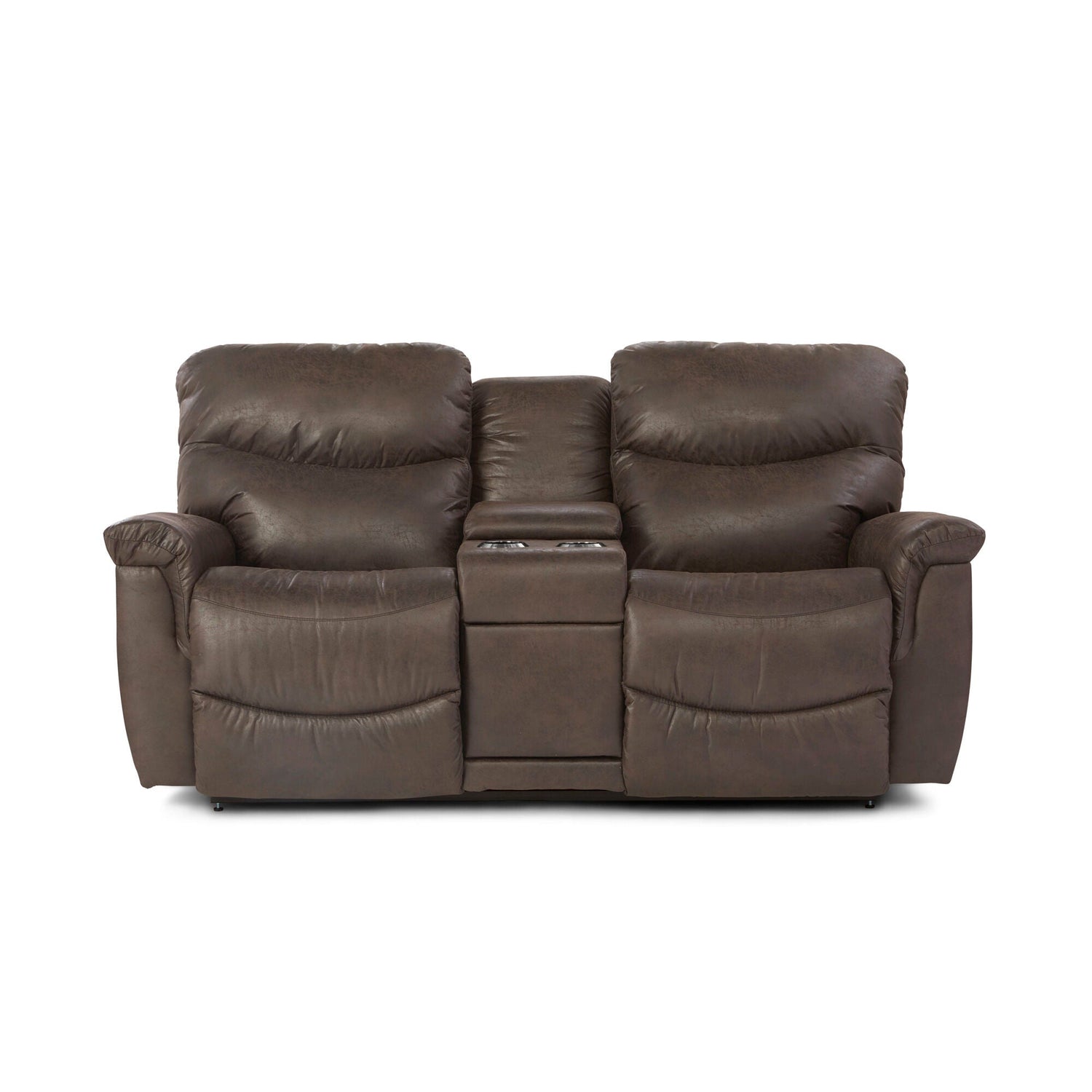 James Steel Reclining Console Loveseat QK1081496