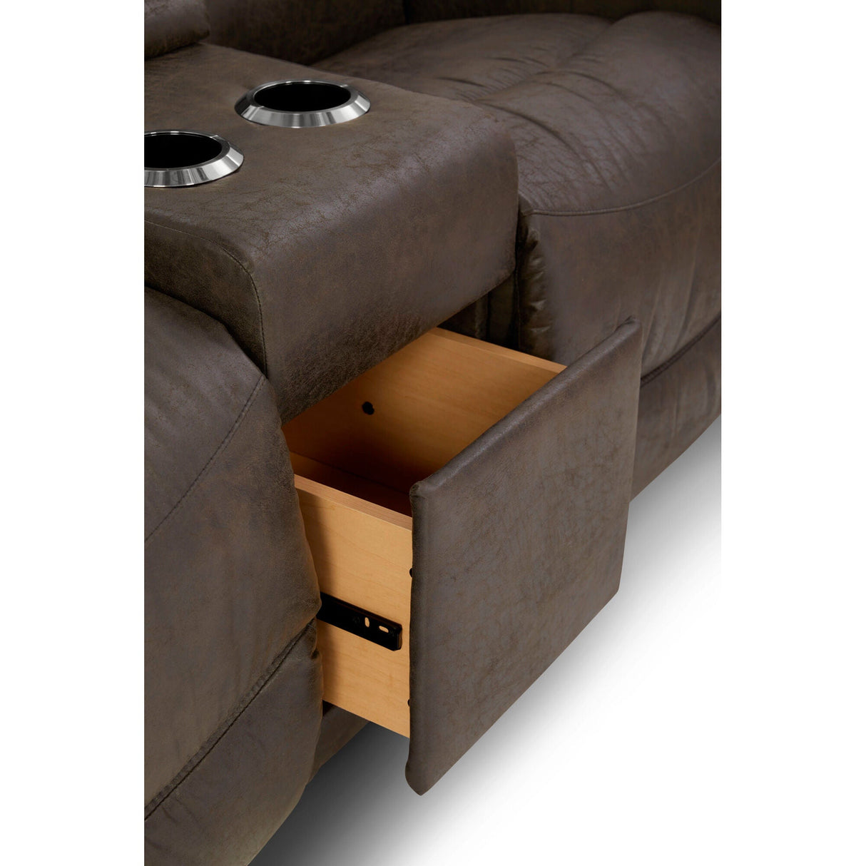 Detail view 2 of James Steel Tri-Power Reclining Console Loveseat